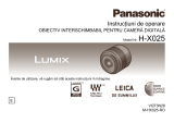 Panasonic HX025E Instrucțiuni de utilizare