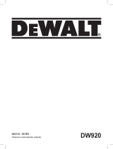 DeWalt DW920K Manual de utilizare