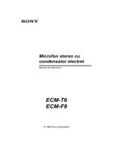 Sony ECM-T6 Instrucțiuni de utilizare