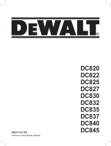 DeWalt DC827 Manual de utilizare