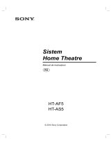 Sony HT-AS5 Instrucțiuni de utilizare
