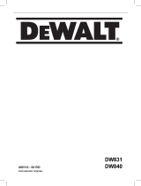 DeWalt DW831 Manual de utilizare