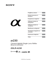 Sony DSLR-A230Y Instrucțiuni de utilizare