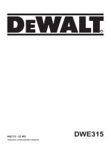 DeWalt DWE315 Manual de utilizare