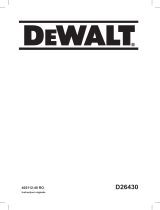 DeWalt D26430 Manual de utilizare