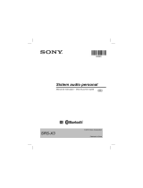 Sony SRS-X3 Ghid de inițiere rapidă