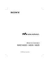 Sony NWZ-A828 Instrucțiuni de utilizare