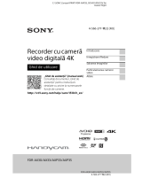 Sony FDR-AX33 Instrucțiuni de utilizare