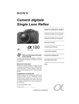 Sony DSLR-A100H Instrucțiuni de utilizare