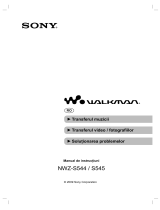 Sony NWZ-S544 Instrucțiuni de utilizare