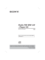 Sony CDX-G1000U Instrucțiuni de utilizare
