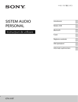 Sony GTK-X1BT Instrucțiuni de utilizare