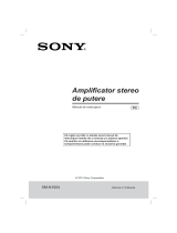 Sony XM-N1004 Instrucțiuni de utilizare