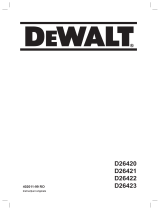DeWalt D26422 Manual de utilizare