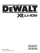 DeWalt DCS332 Manual de utilizare