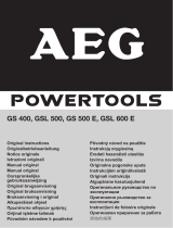 AEG GS 400 Manualul proprietarului
