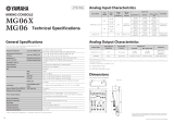 Yamaha MG06X Specificație