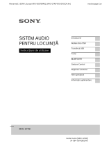Sony MHC-GT4D Instrucțiuni de utilizare