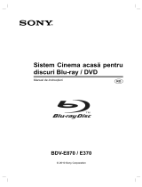 Sony BDV-E370 Instrucțiuni de utilizare