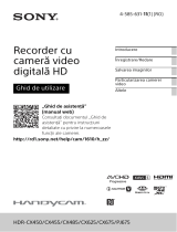 Sony HDR-CX450 Instrucțiuni de utilizare