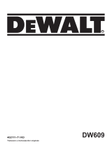 DeWalt DW609 Manual de utilizare