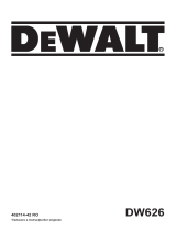DeWalt DW626 Manual de utilizare
