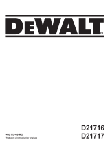 DeWalt D21716 Manual de utilizare