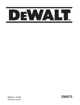 DeWalt DW075 Manual de utilizare