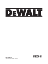 DeWalt DE0881 Manual de utilizare