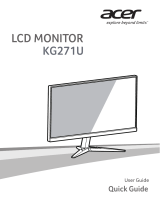 Acer KG271U Ghid de inițiere rapidă