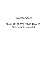 Acer K138ST Manual de utilizare