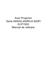 Acer K650i Manual de utilizare