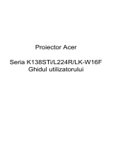 Acer K138STi Manual de utilizare