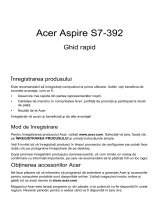 Acer Aspire S7-393 Ghid de inițiere rapidă