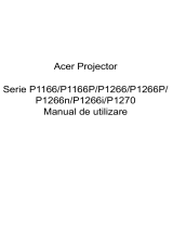 Acer P1166P Manual de utilizare