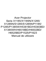 Acer P1285 Manual de utilizare