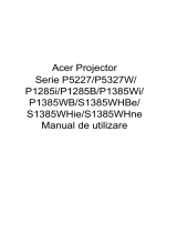 Acer P1285B Manual de utilizare