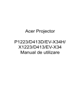 Acer P1223 Manual de utilizare