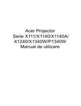 Acer P1340WG Manual de utilizare