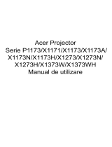 Acer X1273 Manual de utilizare