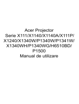Acer P1500 Manual de utilizare
