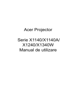 Acer X1140A Manual de utilizare