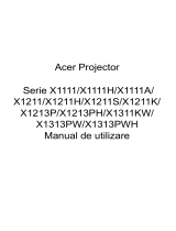 Acer X1211 Manual de utilizare