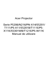 Acer P5206 Manual de utilizare