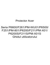 Acer P6200S Manual de utilizare
