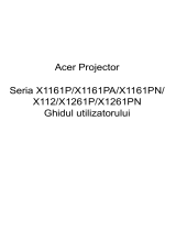 Acer X1161Pn Manual de utilizare