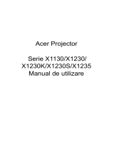 Acer X1130 Manual de utilizare