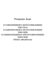 Acer X1126H Manual de utilizare