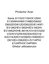 Acer X134PWH Manual de utilizare