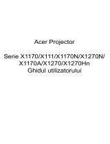 Acer X1270 Manual de utilizare